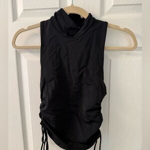 Zara black crop turtleneck